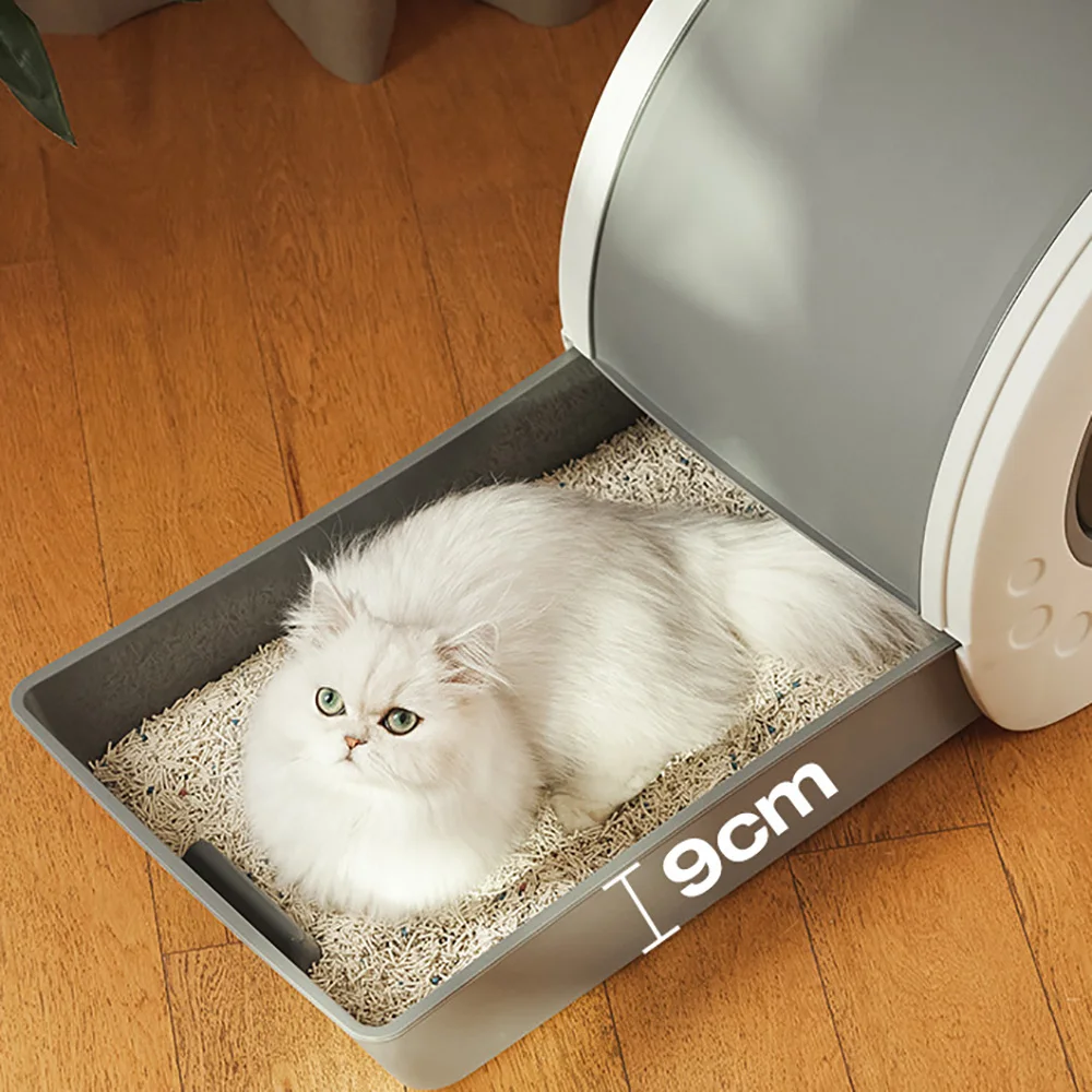 

New Cats Litter Box Drawer Large Fully Enclosed Cat Toilet Cats Litter Box Cat Poop Basin Bedpan Prevent External Splashing