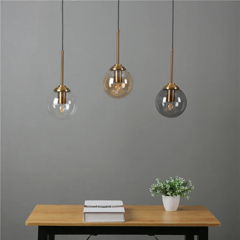 

Nordic Modern Glass Pendant Lights LED Hanging Lamp for Kitchen Dining Room Bedroom Home Lighting Fixtures Chandeliers