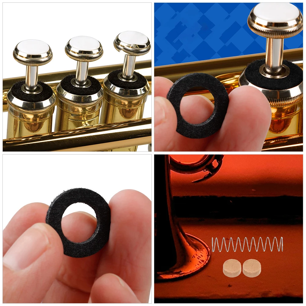 

Small Repair Set Musical Instrument Parts Kit Piston Trumpet Button Springs Components Stainless Steel Supplies Accessory