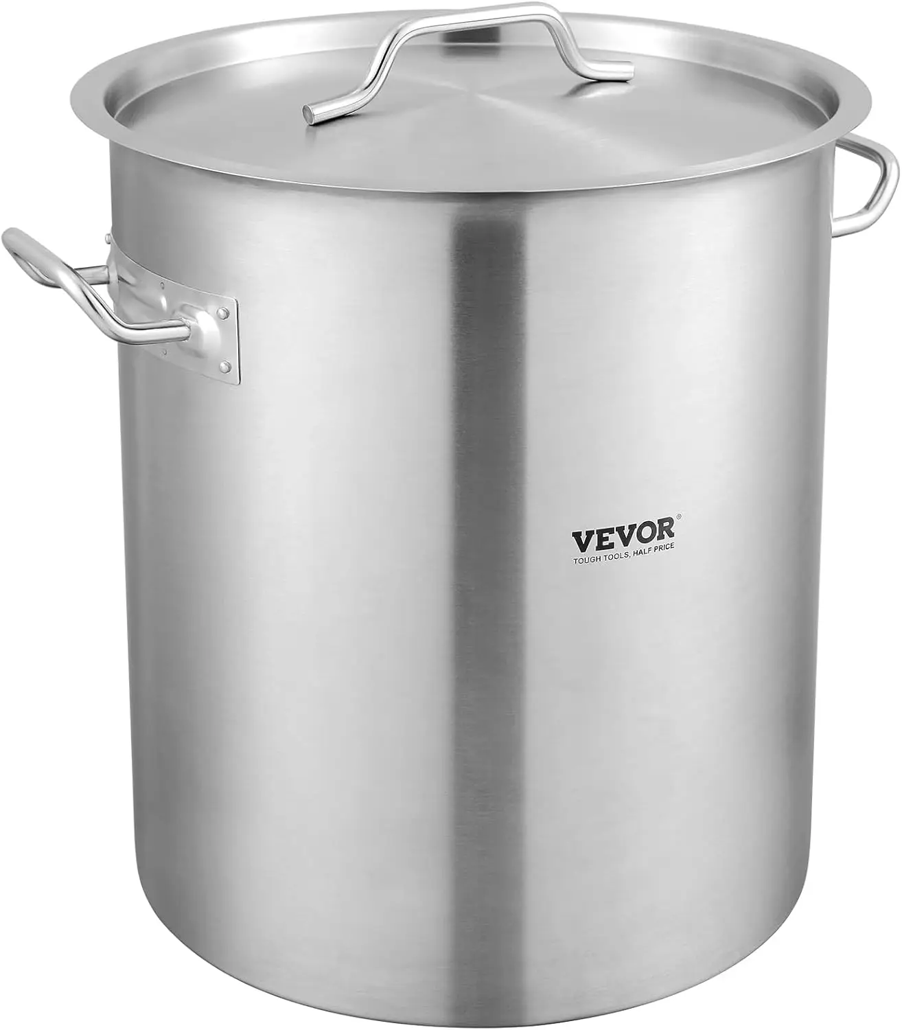 

Stainless Steel Stockpot, 42 Quart Large Cooking Pots, Cookware Sauce Pot with Strainer, Lid, and Handle