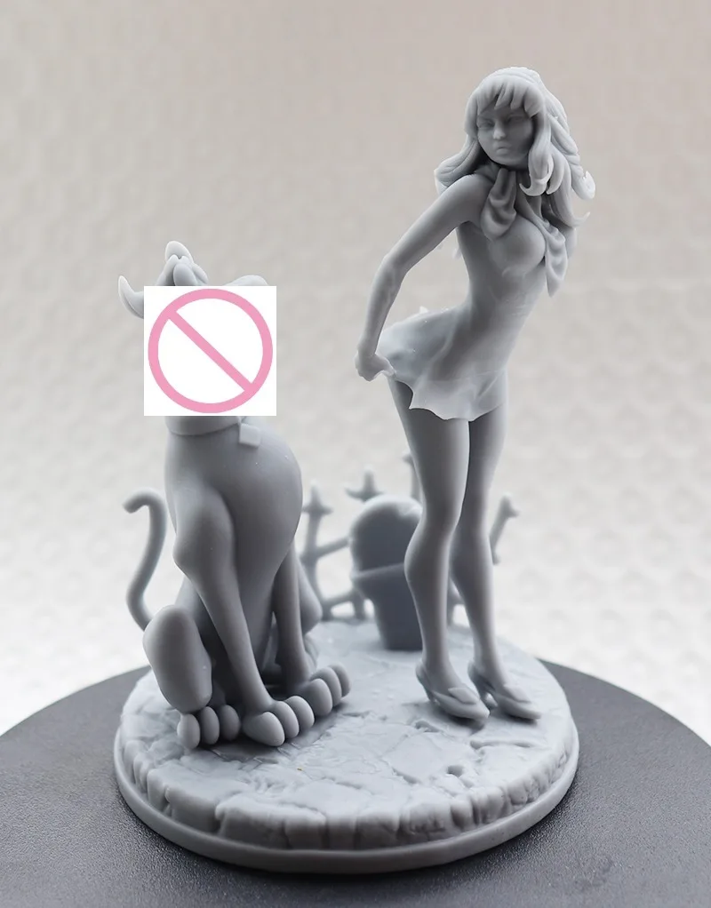 

1/24 Resin Figure Assembled Model Kit Fantasy Hobby Miniature Girl and Head Diorama Toy Unassembled and Unpainted Free Shipping