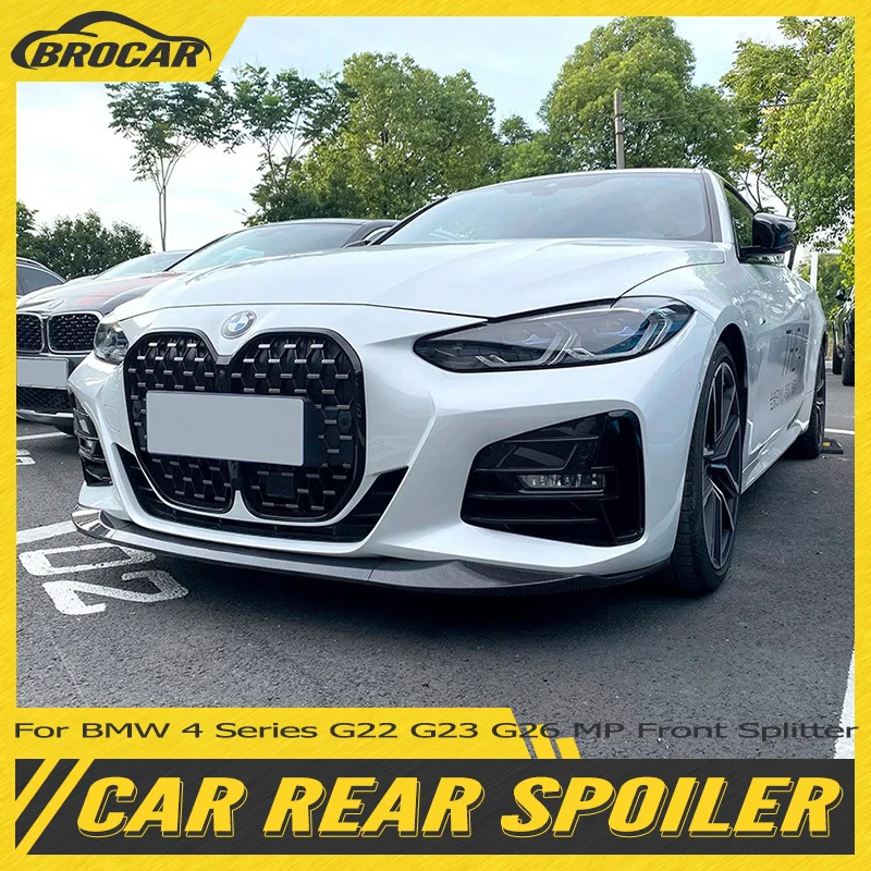 

For BMW 4 Series G22 G23 G26 MP Front Splitter 2020-2022 Front bumper separator lip diffuser spoiler bumper deflector lip cover