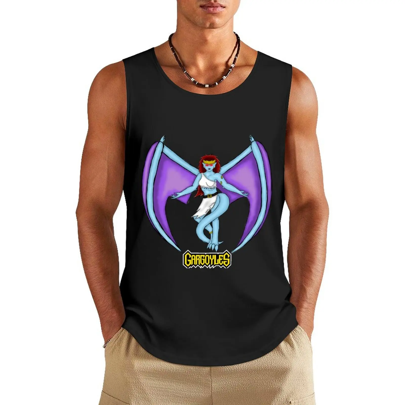 Gargoyles Demona Tank Top bodybuilding Gym T-shirts for men
