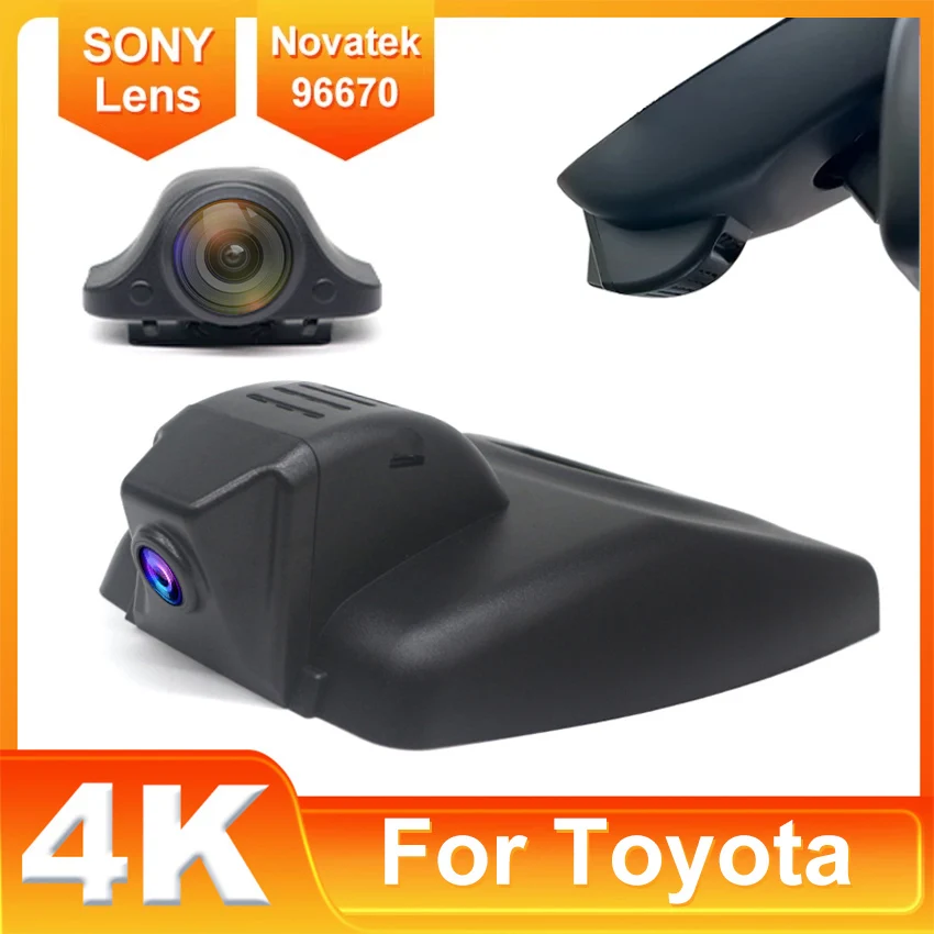 

New! Car DVR WIFI Plug And Play Dash Cam 4K Camera Video Recorder For Toyota Rav4 2019 2020 2021/Venza Harrier 2021 2022 Dashcam