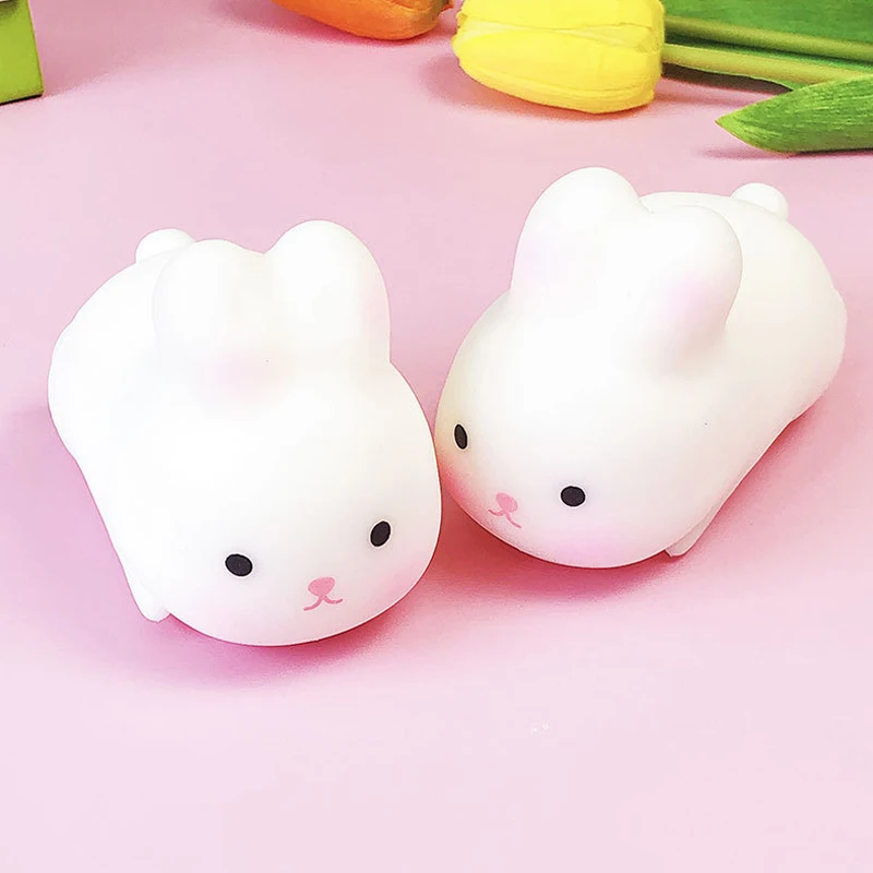 Soft Bunny Stress Balls Autism Sensory Toys Stress & Anxiety Relief Fidget Toys Slow Rebound Squeeze Toy Gifts Bulk