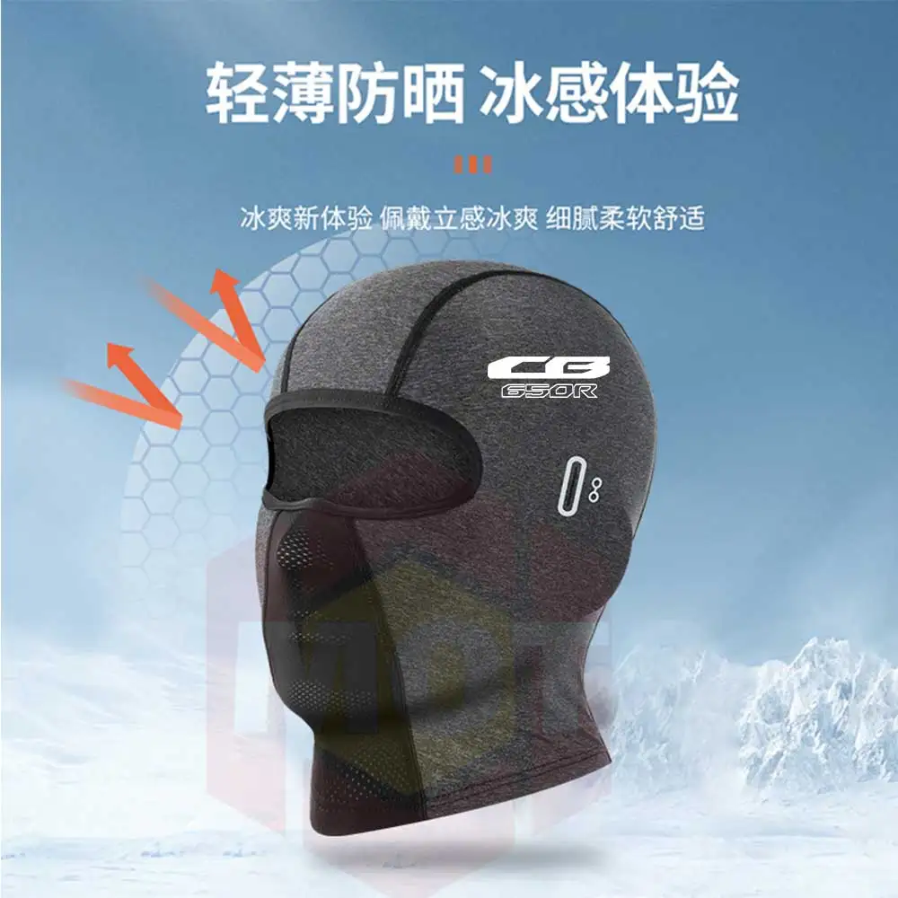 For HONDA CB650R Summer Balaclava Bike Mask Motorcycle Helmet Lined Riding Cap Breathable Windproof Dust Proof Sports Headwear