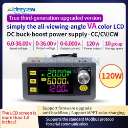 DC 6-36V to 0-36V 6A 120W CNC Adjustable DC Voltage Regulator CV CC Step Down Power Supply Module SK120 Solar Charging Module