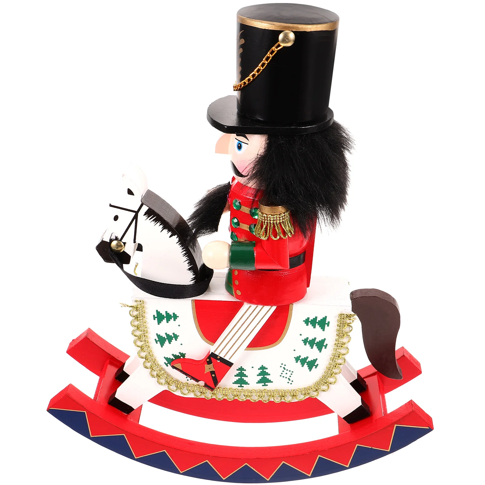 

Lovely Wooden Ornament Christmas Decoration Home Office Car Table Decor Elegance Vivid Color Wood Nutcracker Figure Xmas