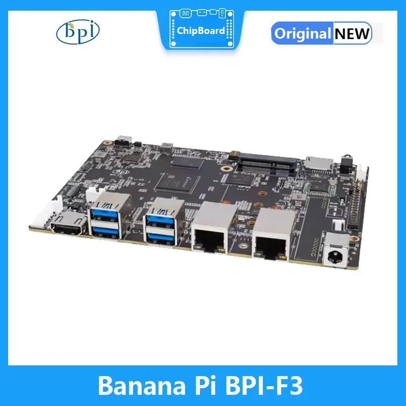 Banana Pi BPI-F3, SpacemiT K1,8 Core RISC-V Chip,4G LPDDR4 16G EMMC,2.0TOPs AI Computing Power Development Board