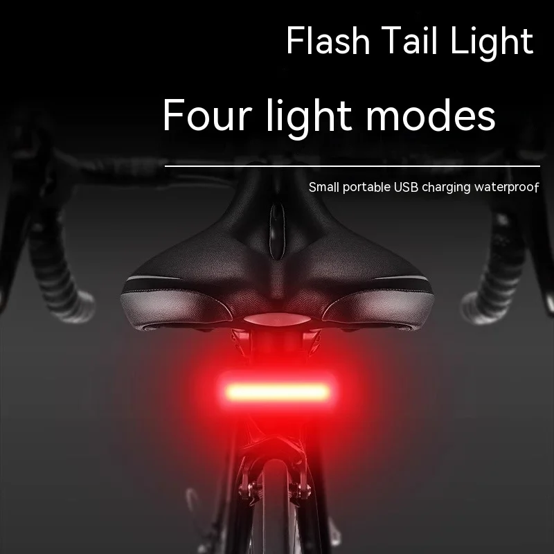 Bicycle Tail Light High Bright Waterproof Shockproof Bicycle USB Tail Light Rotatable Tail Light - Suitable for Outdoor Cycling