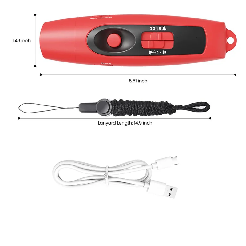 A003 Electronic Whistle With USB Charging,For Referee Coaches Teacher,Outdoor Sport Game Camping Whistle With Lanyard