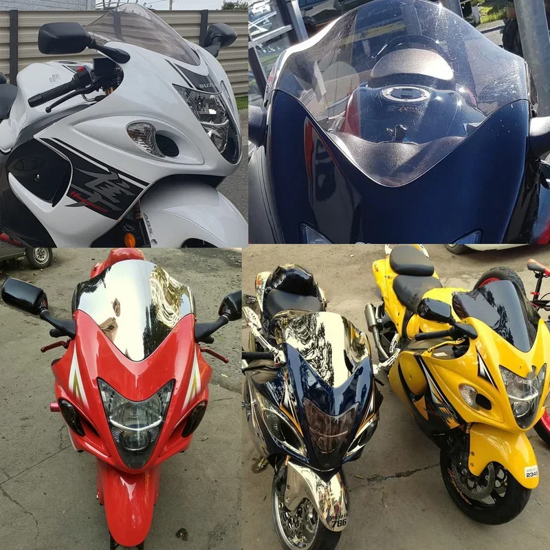 Motorcycle Double Bubble Windshield Deflector Protector Wind Screen For Suzuki Hayabusa GSX 1300R GSX-R 1300 GSXR1300 2008 -2018 #1