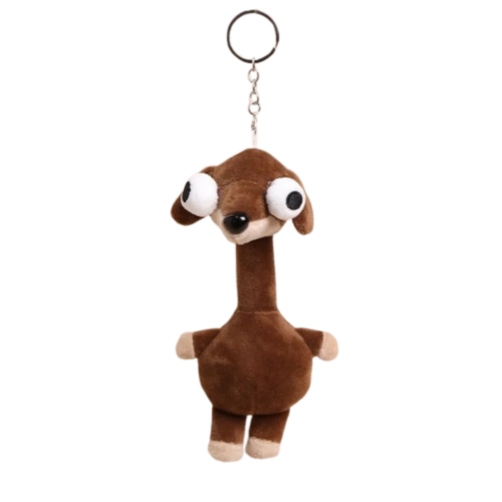 

Funny Design Chicken Plush Keychain Cute Style 20CM Giraffe Bag Pendant Creative Gift White Color Pink Pig Plush Pendant