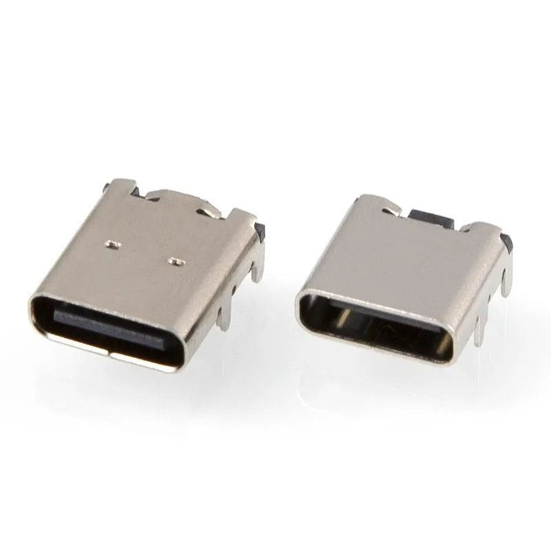 USB 3.1 3A Current Quick-Charge Socket TYPE-C16PIN Shell Extension 10.0MM USB Connector Female for Phone Computer Plug Charging