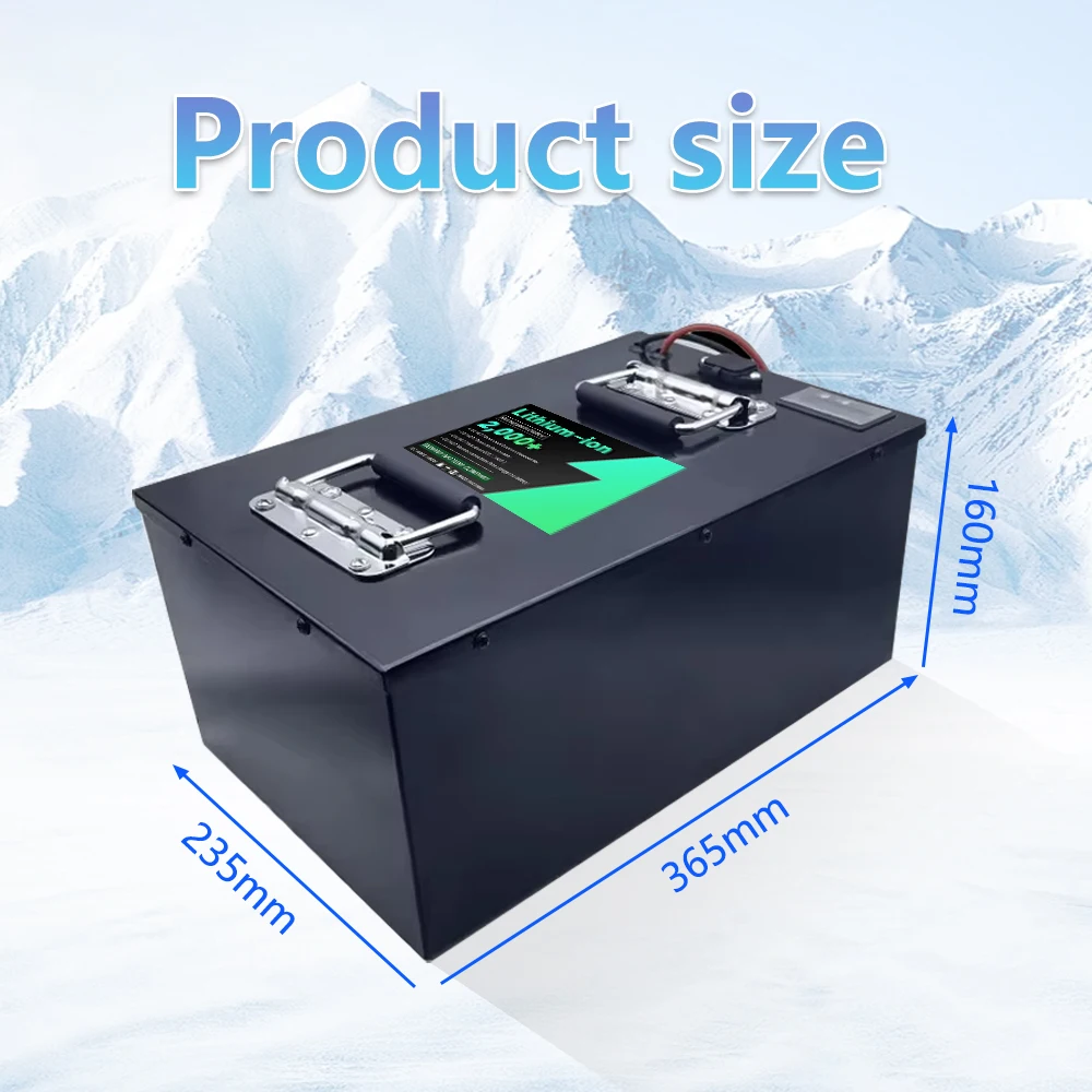72V 100Ah Li-ion Battery with Charger for 6000W-9000W Electric Tricycle/Motorcycle/Scooter - Lithium Polymer Electric Vehicle Ba