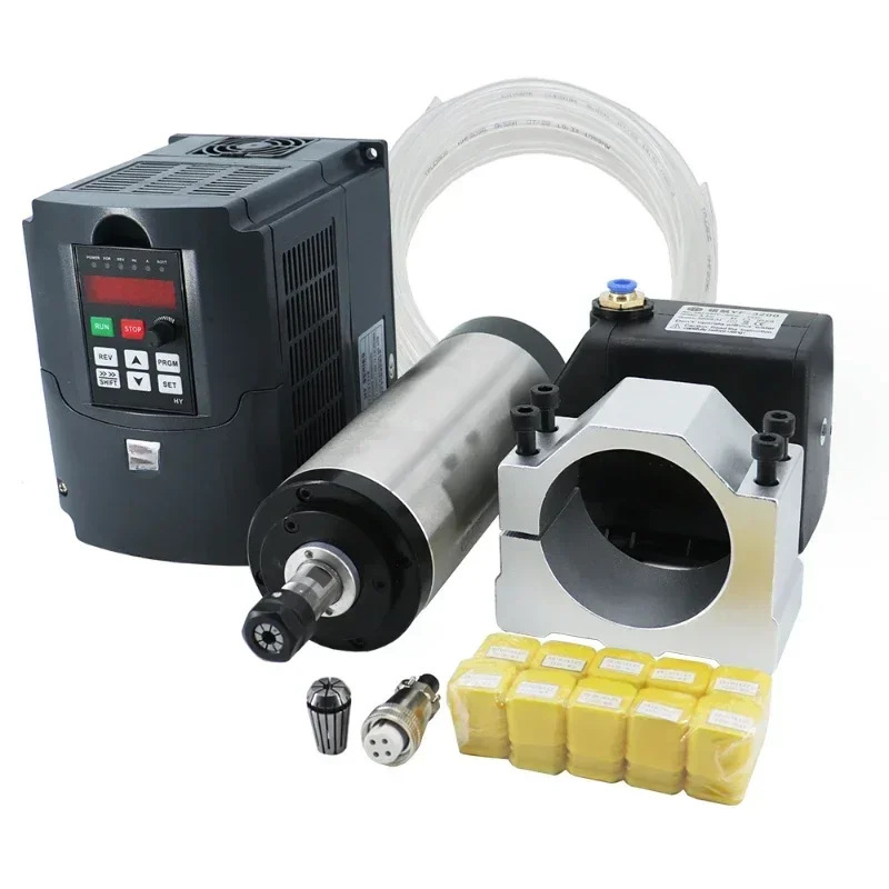 Engraving machine accessories 1.5kw spindle motor ER16 water cool 24000rpm  for cnc router