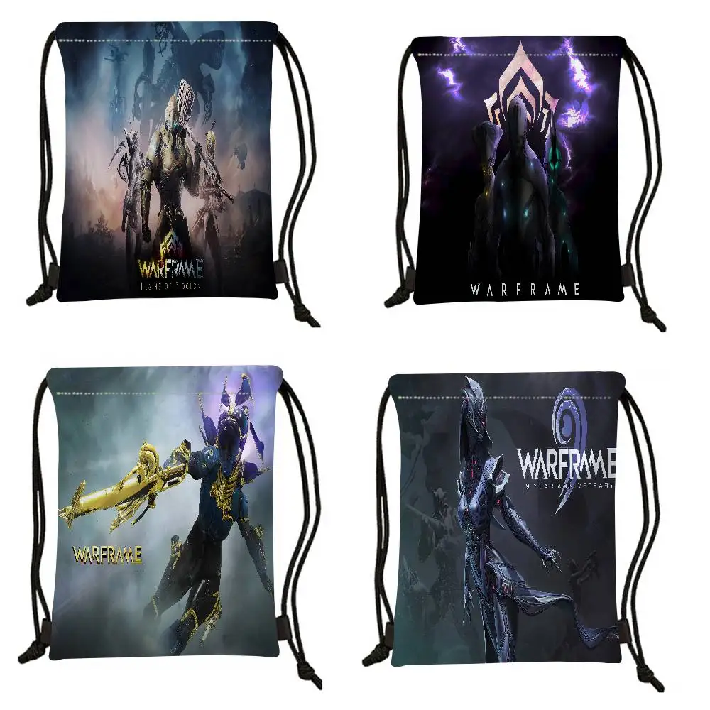 حقيبة ظهر نسائية من Warframe، حقيبة رياضية برباط، حقيبة تسوق محمولة قابلة للطي، حقائب سفر خارجية #5