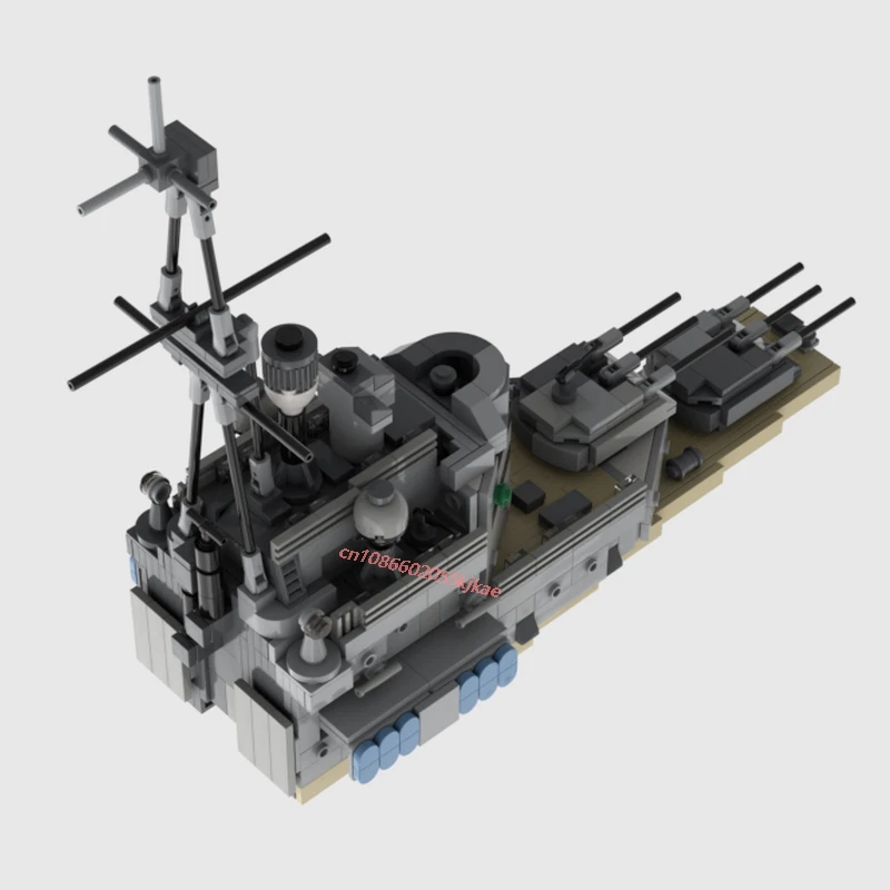 WW2 군사 MOC HMS 벨파스트 헤비 크루저 모델, DIY 창의적 아이디어, 하이테크 어린이 장난감, 생일 선물 빌딩 블록, 5557 개, 신제품