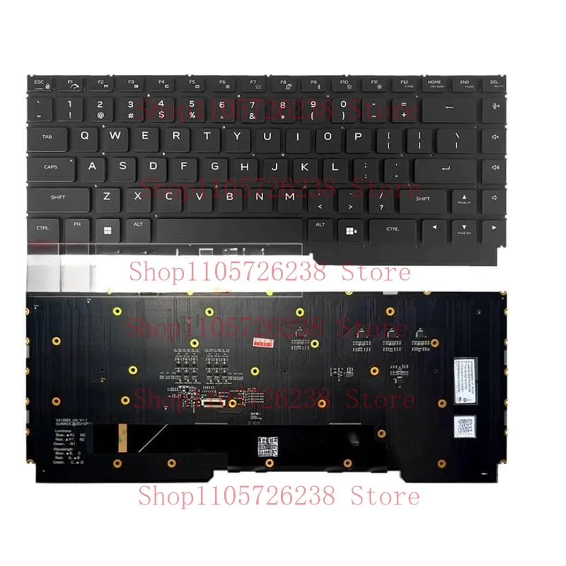 For Dell Alienware M15 R5 R6 notebook with built in keyboard  US backlight