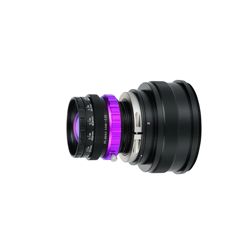 ZXY 16K3.45u F4-16 M58-Mount 40mm  Extra High Resolution 0.004x-0.227x Machine Vision Line Scan Lens