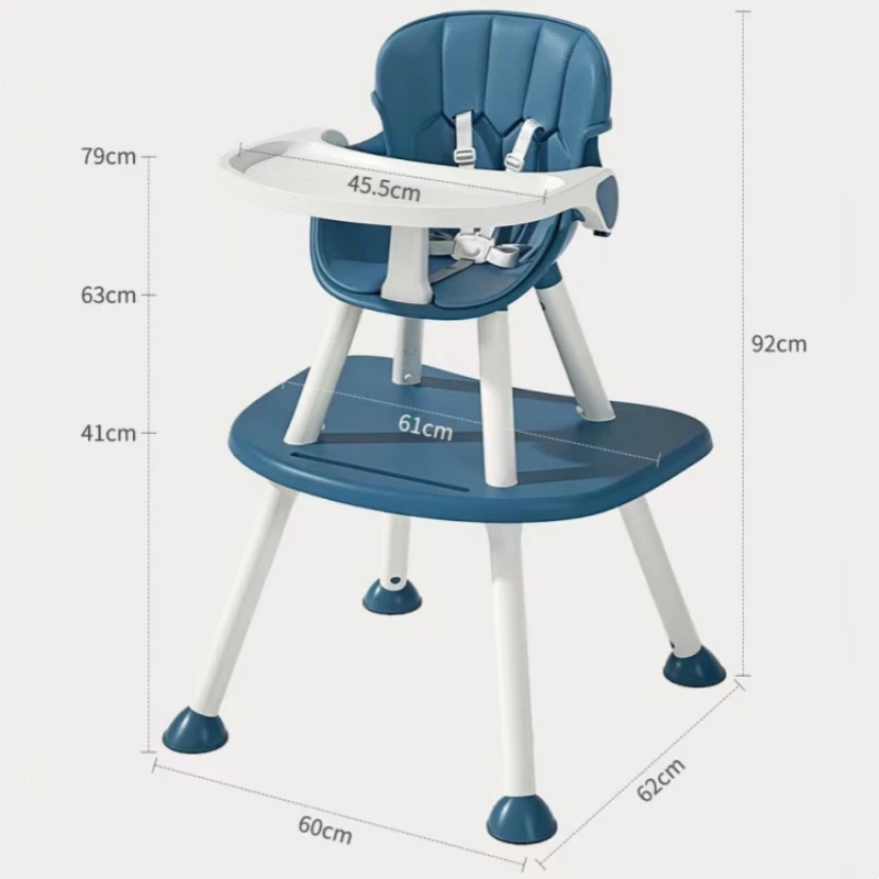 Silla de comedor multifuncional para bebés y niños de 0 a 5 años, Asiento desmontable con respaldo para estudiantes, escritorio de estudio