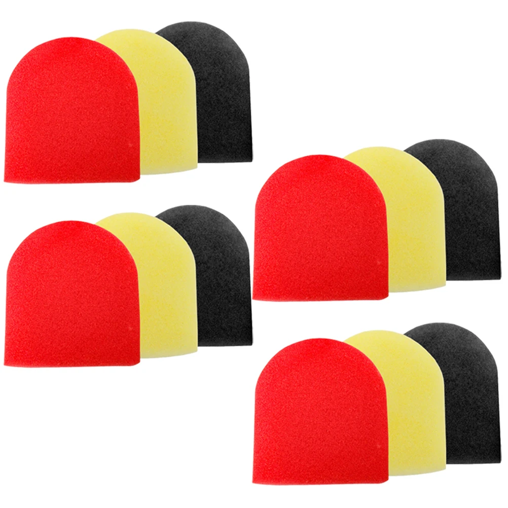 

12pcs Thickened Microphone Covers Disposable Handheld Sponge Mic Sleeves for KTV Party Conference Stage Performance Protective