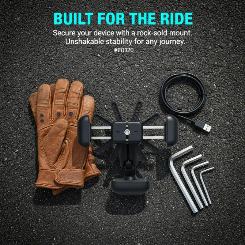 Motorcycle Handlebar Accessories U Bolt Mount Base Kit Ball Clamp Bracket For Motorbike Phone Holder Easily Install