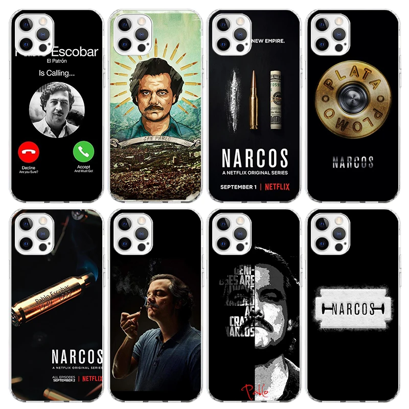 Narcos TV Series Pablo Escobar Phone Case For iPhone 16 15 14 13 12 Mini 11 Pro Max Cover 7 Plus X XS XR 8 + SE Silicone Shell P