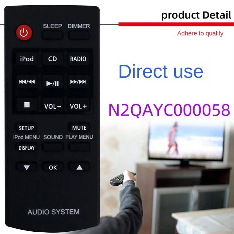 Remote Controller For Panasonic Stereo Audio Speaker Player N2QAYC000058 For Panasonic Theter System Remote Controller