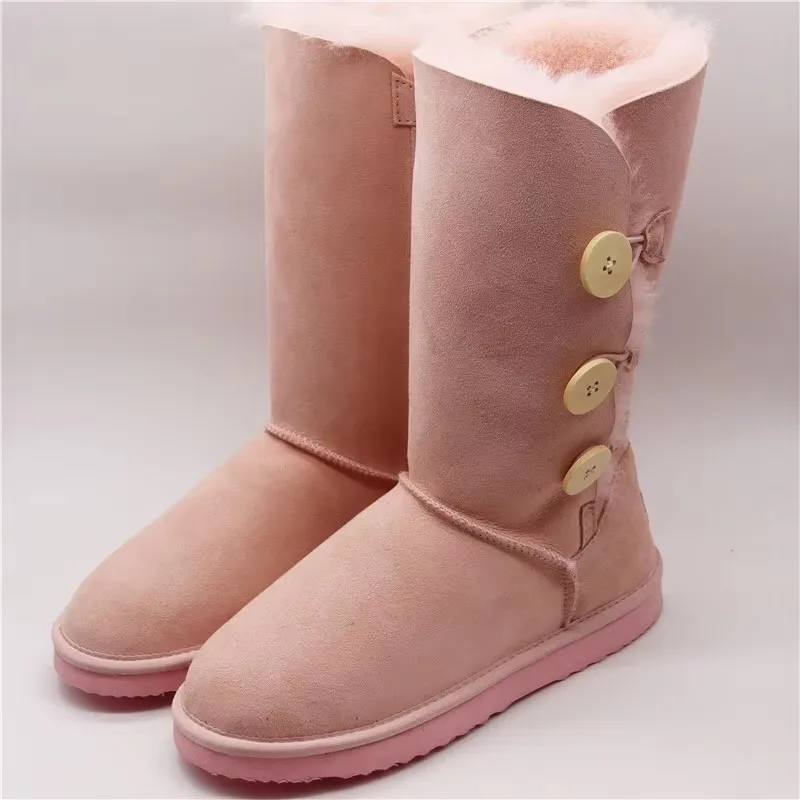 New Arrival Women\'s Boots 2025 Classic Leather Boots Genuine Sheepskin Woman Snow Boots Winter Warm Shoes Boots