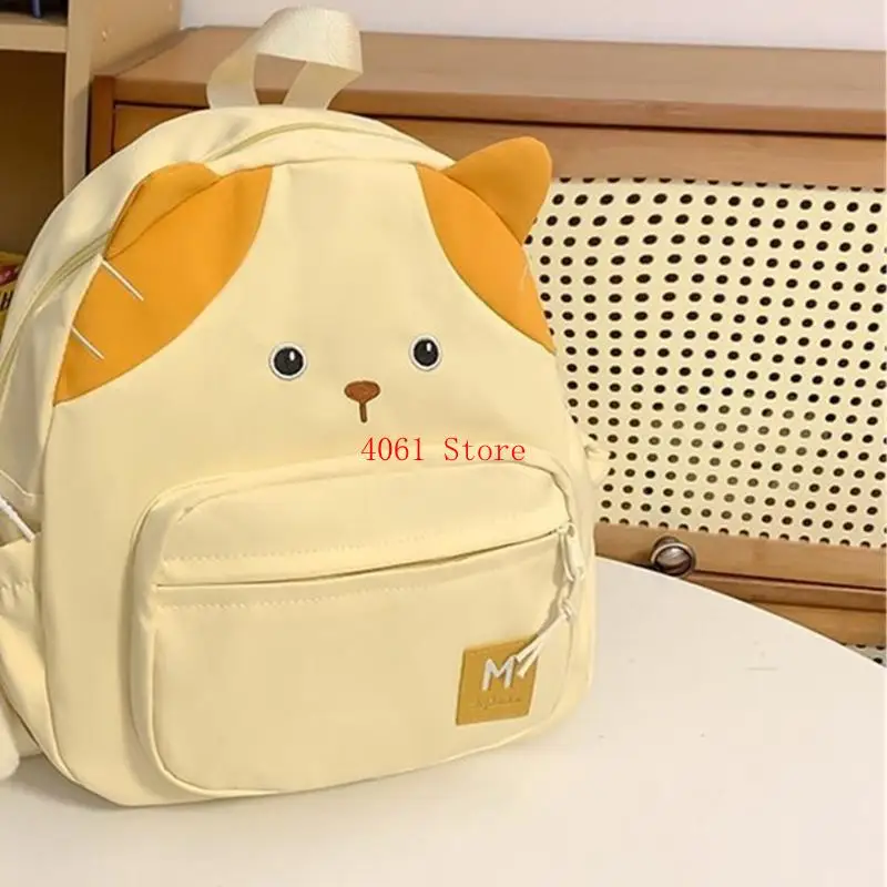 Damen-Rucksack, ästhetisch, für Mädchen, Reiserucksack, niedlicher Cartoon-Katzen-Rucksack, Studenten-Schulrucksack für