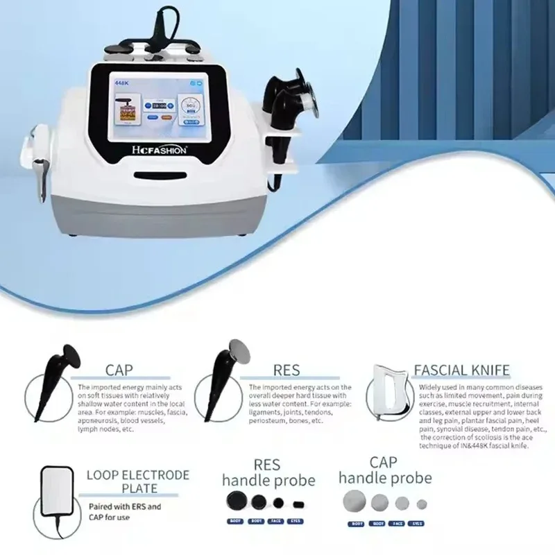 

INDIBA Испания Технологии Устройства для ухода за лицом 448K Tecar Кавитация Уход за телом RET CET RF Тонкая машина для потери здоровья Красота