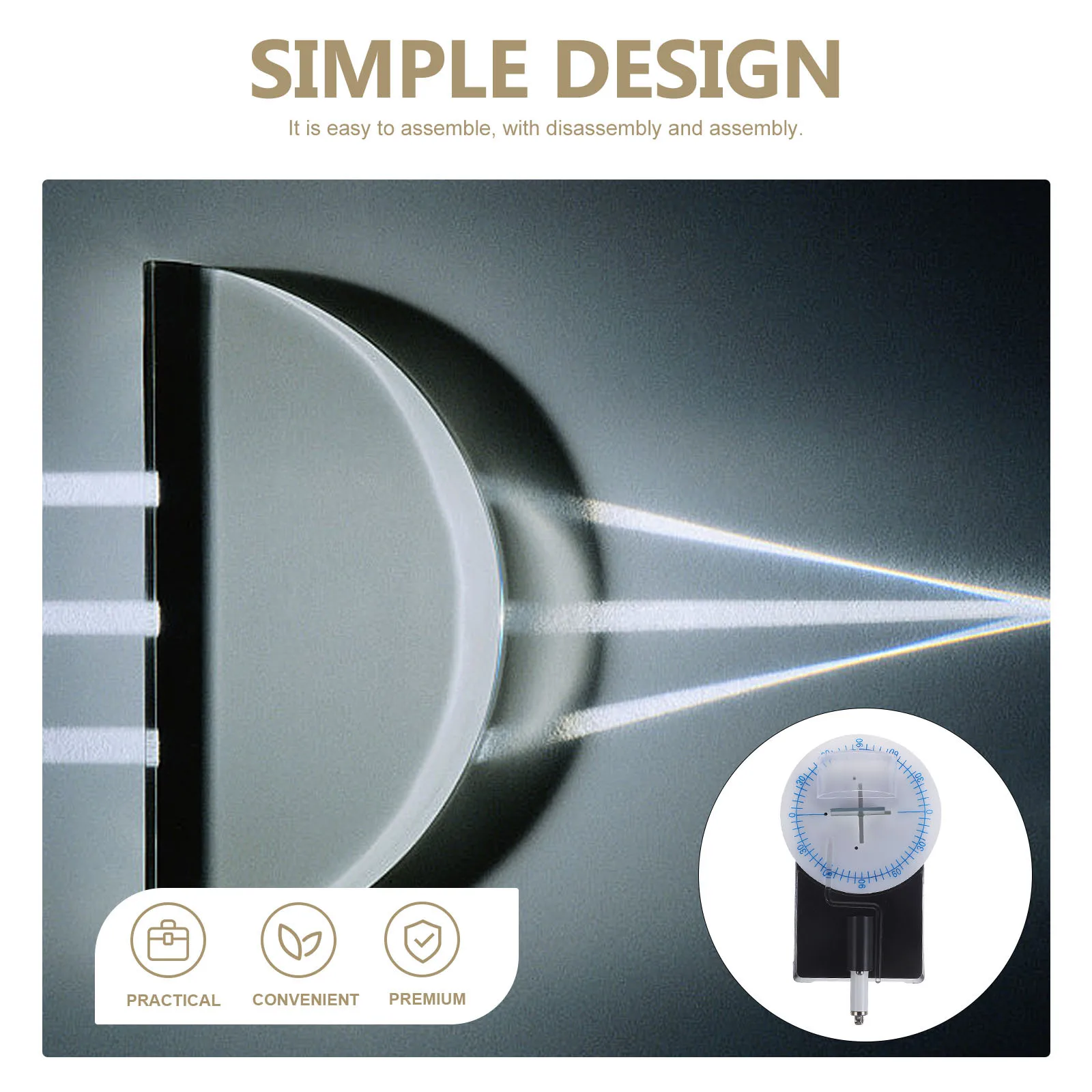 

1 set 1 Set Optical Experiment Equipment Light Reflection Physics For Kids Stem Science Light Refraction Experiment Educational