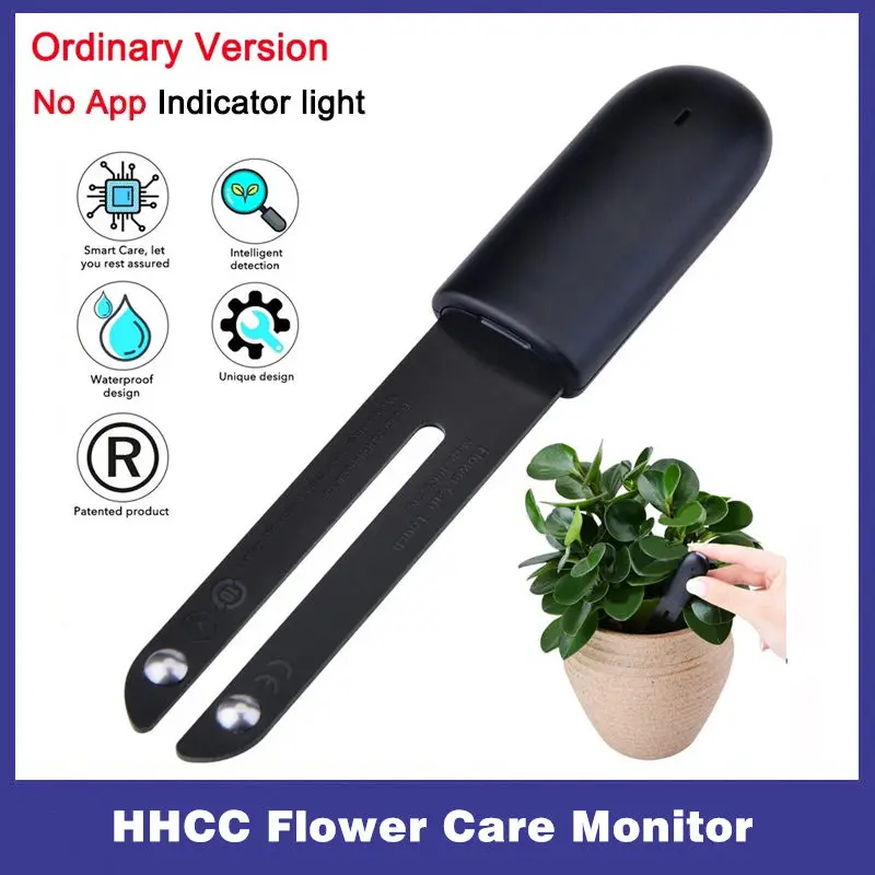 HHCC Flower Care Monitor Global Flora Plants Grass Soil Water Fertility Tester Sensor Flower Garden Care Detector HHCC No App