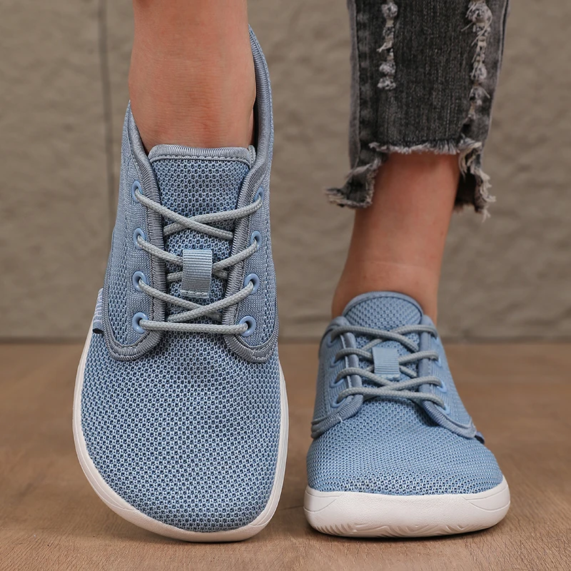 أحذية مسطحة كاجوال للرجال مع تصميم سهل الارتداء، أحذية مشي خفيفة الوزن، مقاس كبير، أحذية رياضية ناعمة بسيطة ومريحة للنساء #5