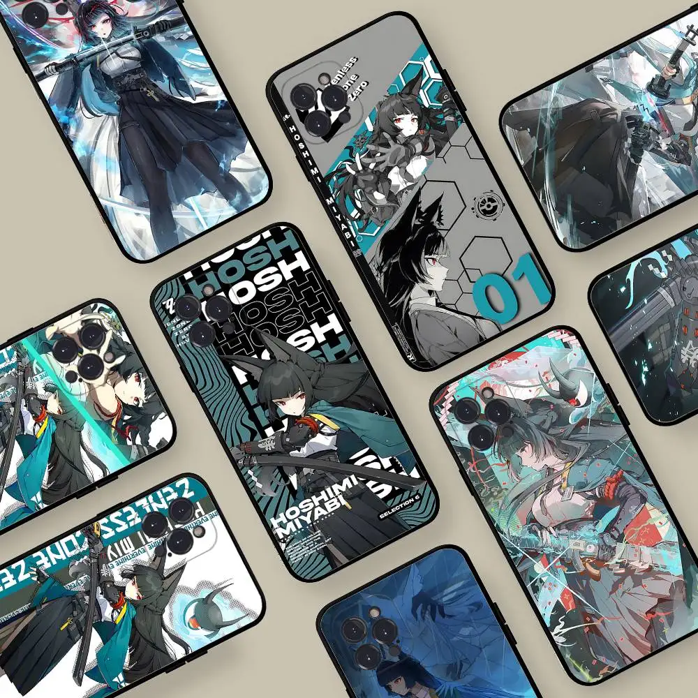 

Miyabi Zenless Zone Zero Back Phone Case Cover For IPhone Case 17 16 Pro Max 15 12 11 16e 13 Mini 14 15 Plus