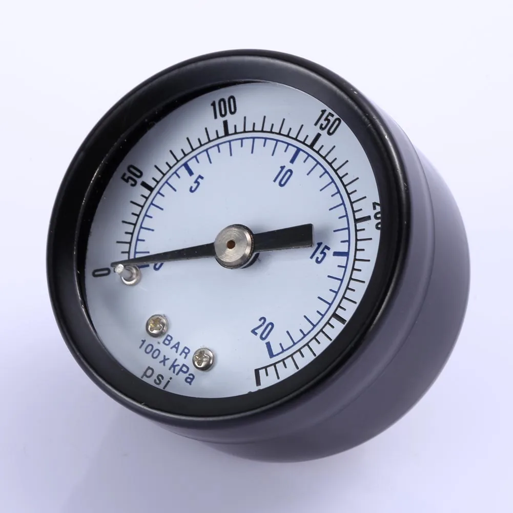 Double Scale Air Compressor Pressure Gauge 0-20Bar / 0-300 PSI Manometer