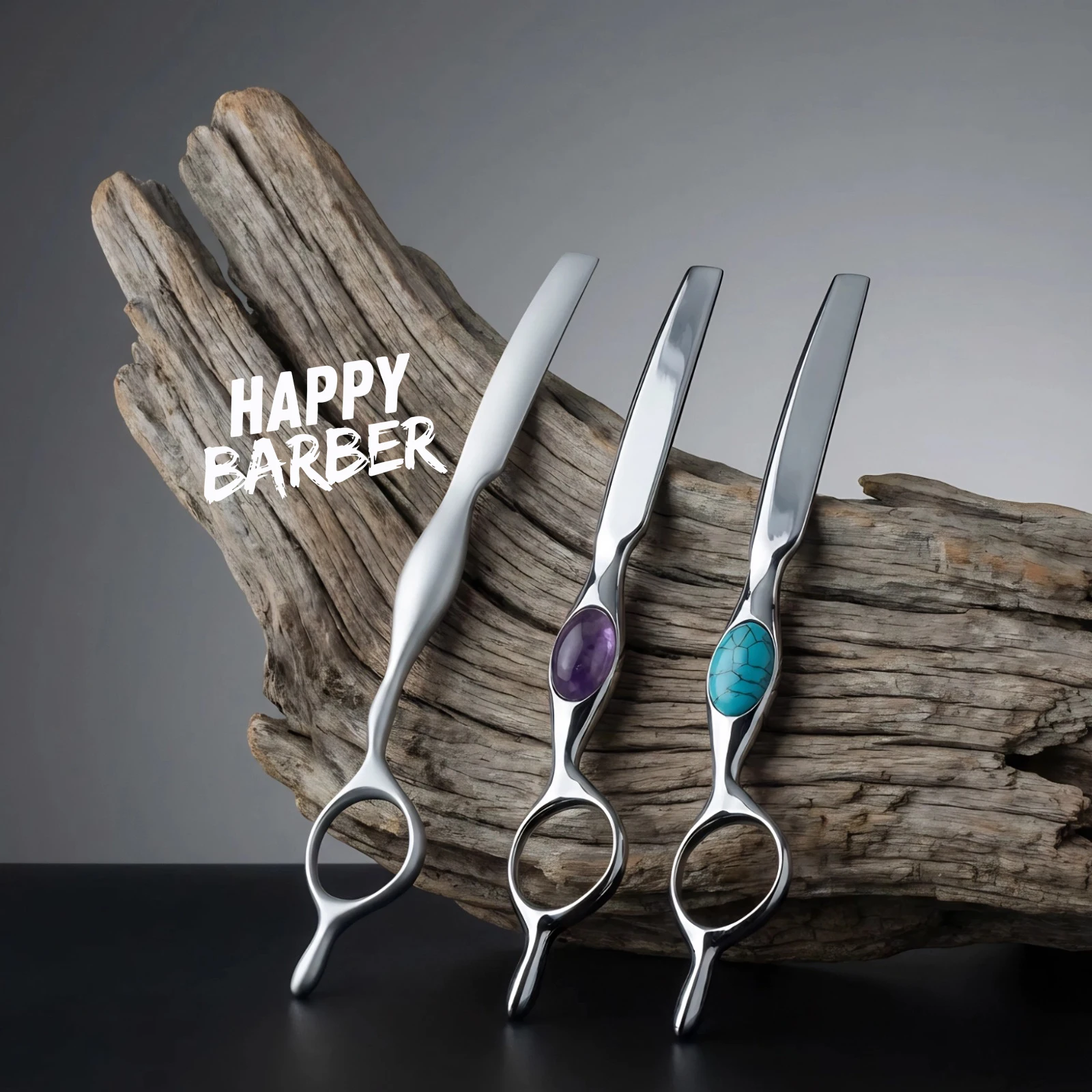 سبائك الزنك مستقيم الحلاقة حامل صالون حلاقة ترقق القص مصفف الشعر رقيقة الشعر المشكل سكين الحلاق تصفيف الشعر أداة #1