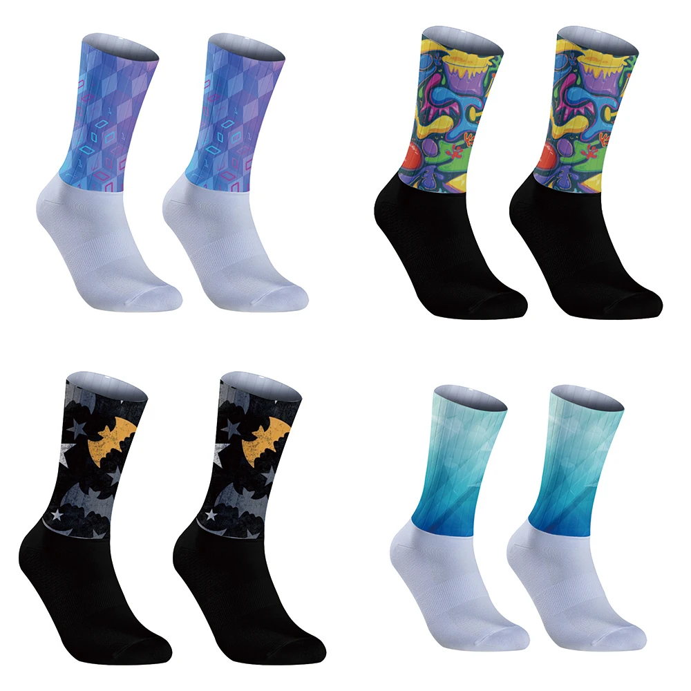 

Anti Aero Slip Silicone Socks 2024 New Summer Cycling Socks Men Bicycle Sport Running Bike Socks