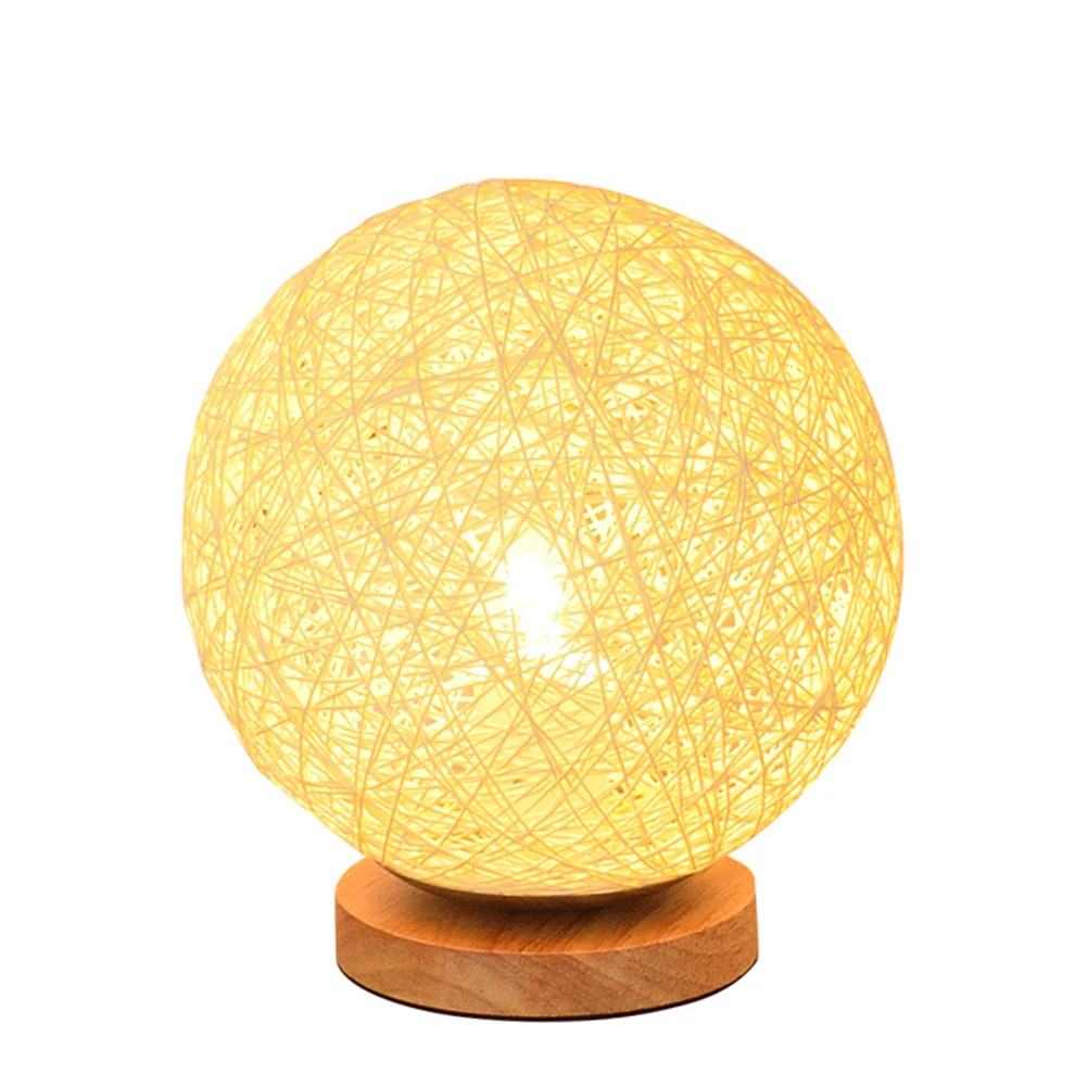 

USB Rechargeable 20cm LED Rattan Ball Light Adjustable Fairy Lights for Bedroom Living Room Party Wedding Decor