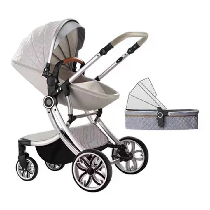 high standard quality infant baby 0-36 months travel system jogger egg shape carriage pram stroller set can sit and sleep