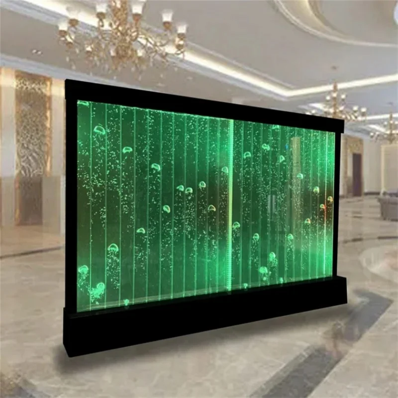 custom.Factory Direct LED Digital Indoor Fountain Bubble Wall/Panel Dancing Mobile Plastic Design Weddings