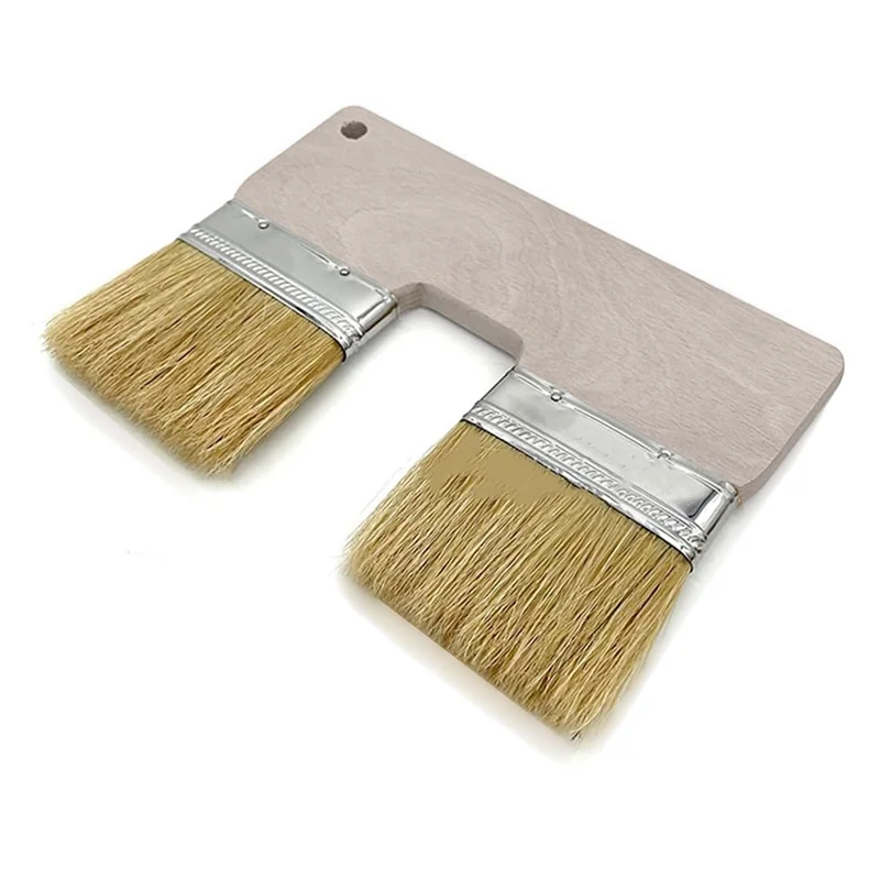 

3 Pack Double Paint Brush, 3 Inch Double-Head Painting Brush, U Shaped Double Color Brush, Paint Brushes-B51B