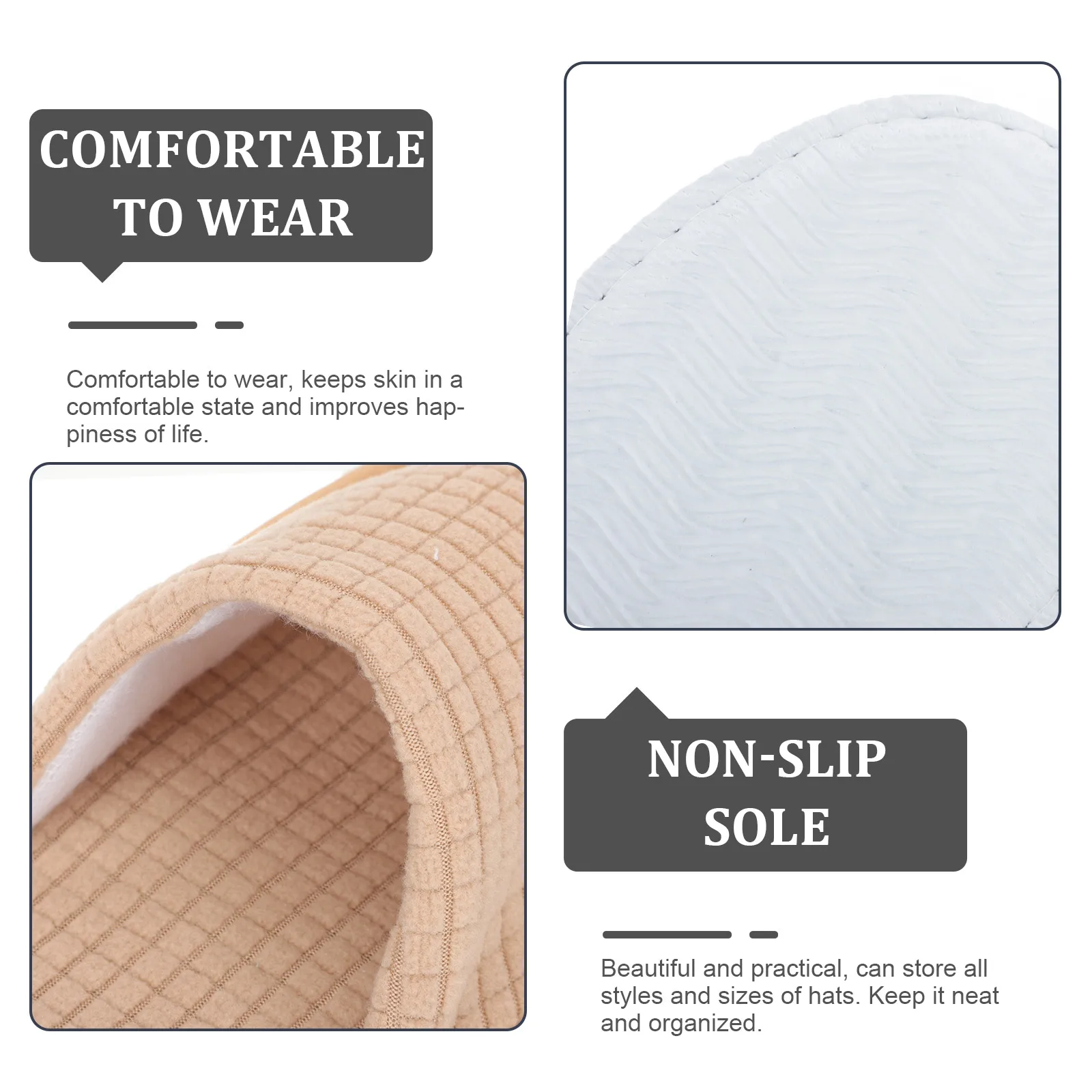 

6 Pairs Washable Slippers House Guest Disposable Shoe Hotel Indoor for Women Polar Fleece Guests Man