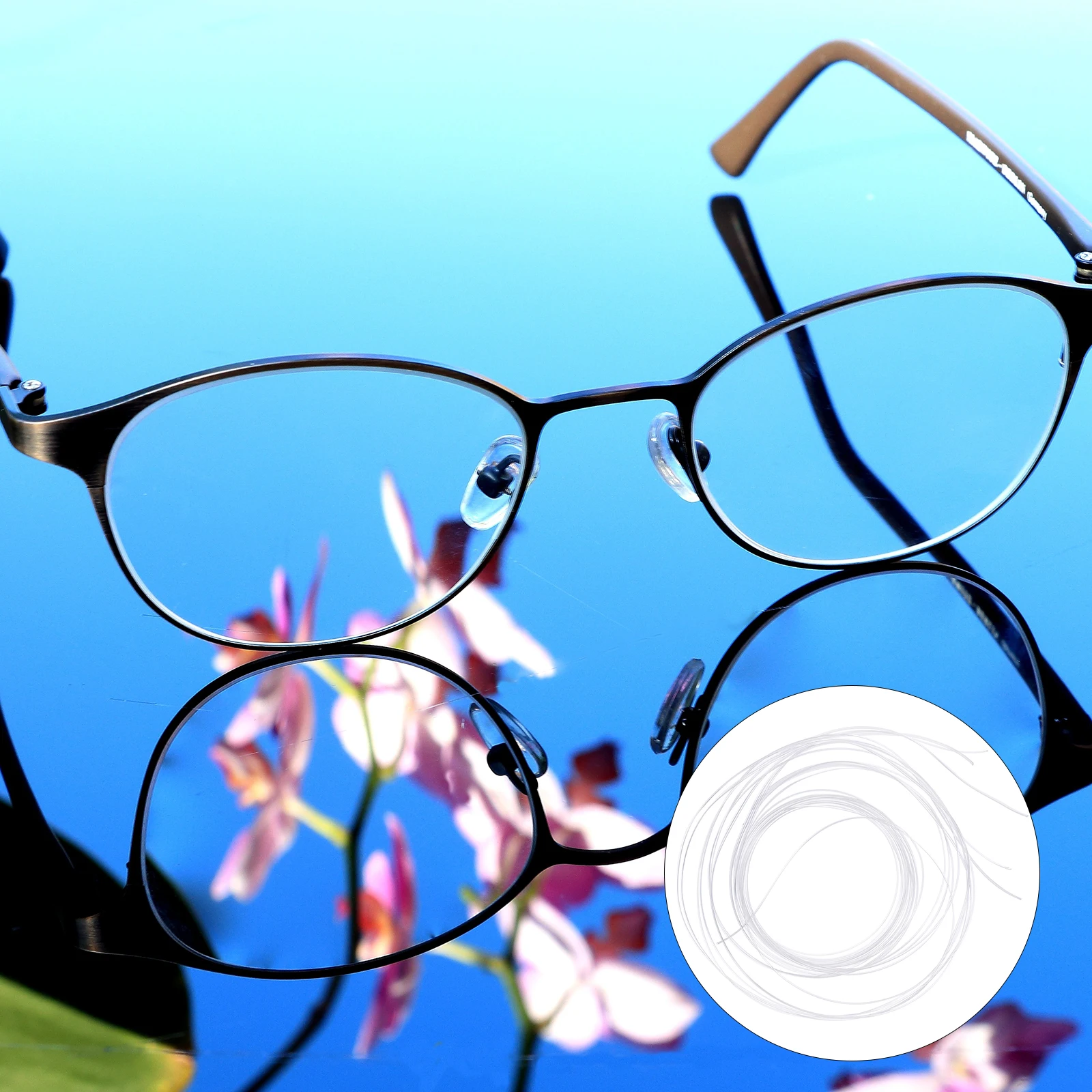 

3pcs Glasses Repair Thread Eyeglass Repair Tool Optical Shop Accessories Fixing String Half Frame Glasses Groove String Storage