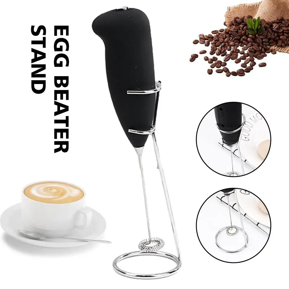 Egg Beater Stand Stainless Steel Coffee Rack Mixer Blender Egg Stand Whisk Support Milk Holder Beater Handheld K5O5