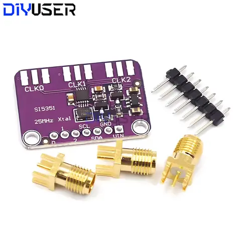 DC 3V-5V CJMCU-5351 Si5351A Si5351 I2C Takt Generator Breakout Board Signal Generator Uhr 8KHz-160MHz für Arduino