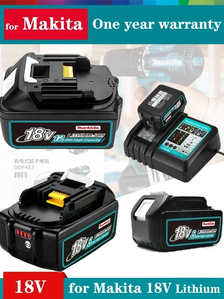 

Аккумуляторная батарея BL1830 для Makita, 18 в, 12000 мАч, DC18RC