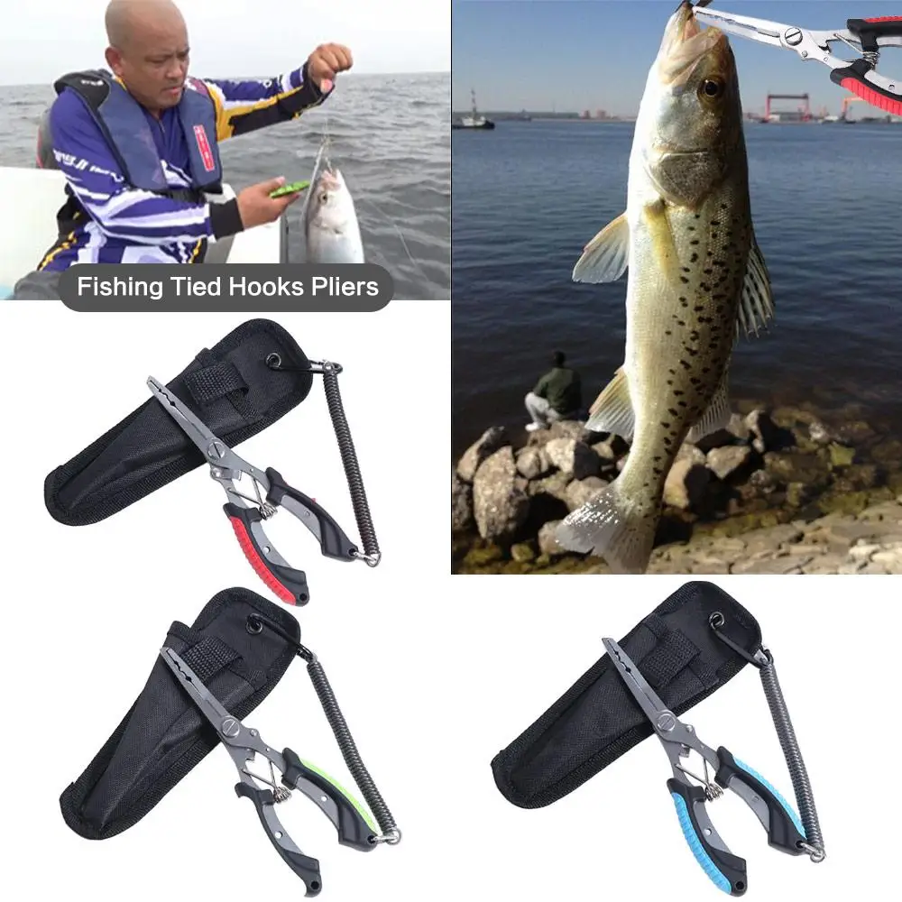

Ergonomics Fish Pliers High-strength Multifunctional Cut Fishing Line Equipment Non-Slip Handle Anti-slip Luya Pliers