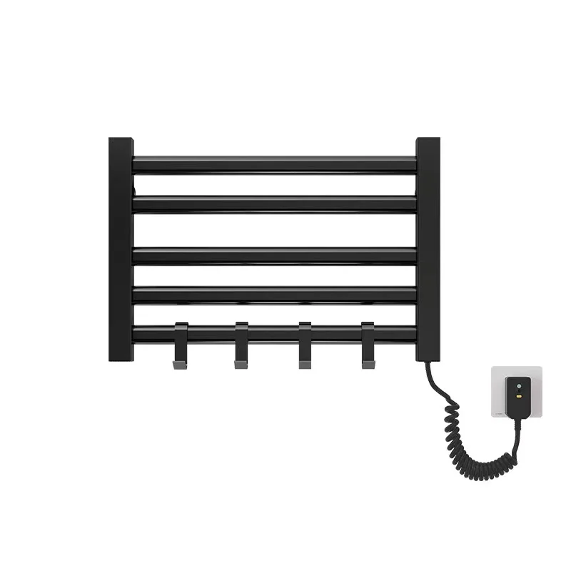 

Hot Sale Electric Heating Towel Rack 304 Stainless Steel Electric Towel Warmer Rack With Towel Hookpromote sales